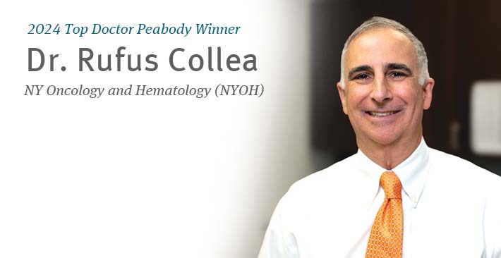 Upstate NY 2024 Top Doctor Peabody winner - Dr. Rufus Collea - NYOH